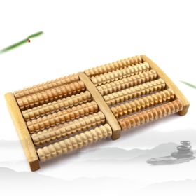 Six-row Massager Wooden Roller Household