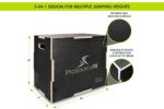 3-in-1 Wood Power Grip Plyometric Box, 24/16/20