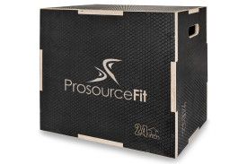 3-in-1 Wood Power Grip Plyometric Box, 30/20/24