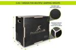 3-in-1 Wood Power Grip Plyometric Box, 30/20/24