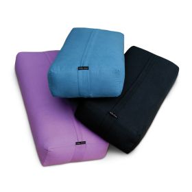 Blue Rectangular Yoga Bolster