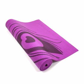 Peacock Feather Yoga & Pilates Mat - Purple