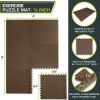 Exercise Puzzle Mat 1/2-in, Brown, 24 Sq Ft - 6 Tiles