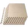 Exercise Puzzle Mat 1/2-in, Beige, 24 Sq Ft - 6 Tiles