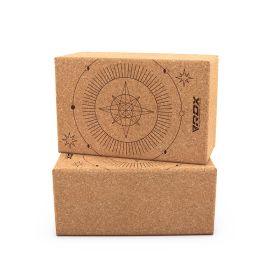 PAIR YOGA BLOCK CORK-D5 (18320)