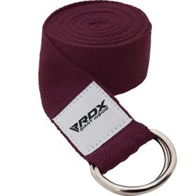 YOGA 8FT POLY COTTON STRAP-BURGUNDY (36631)