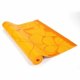 Plumeria Yogi Mat- Orange