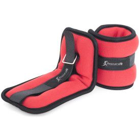 Ankle Weights 1.5 lb, Set of 2, Red