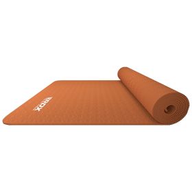 TPE YOGA MAT-SINGLE COLOR-ORANGE (18030)