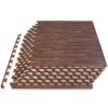 Wood Grain Puzzle Mat 1/2-in, Dark Oak, 24 Sq Ft - 6 Tiles