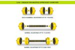 Adjustable Dumbbells and Barbell Set, 22LB