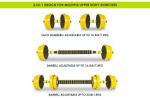 Adjustable Dumbbells and Barbell Set, 33LB